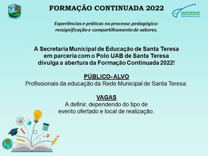  Formação Continuada dos Profissionais da Educação da Rede Municipal de Ensino 