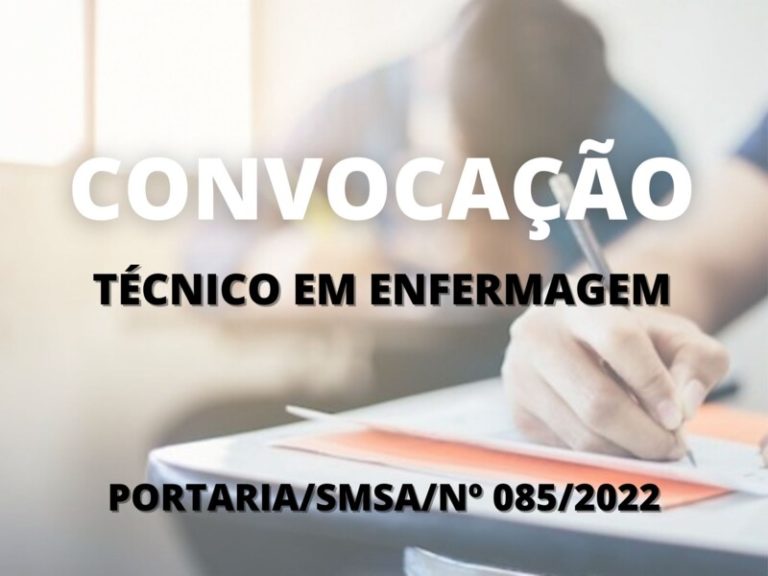 Convocação para candidatos aprovados no cargo de Técnico de Enfermagem 