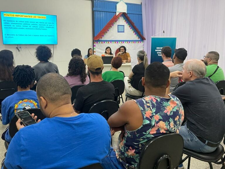 CULTURA PROMOVE ENCONTRO SOBRE LEI PAULO GUSTAVO