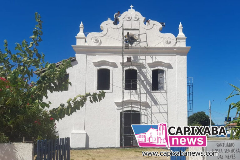 Santuário de Nossa Senhora das Neves passa por revitalização e restauro